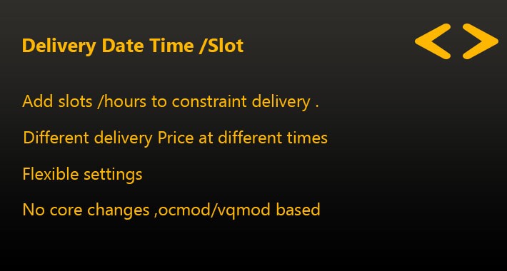 Delivery Date Time / Slot Pro