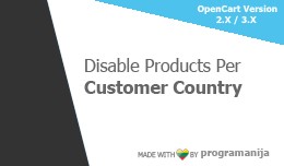 Disable Products Per Customer Country (Geo IP Tr..