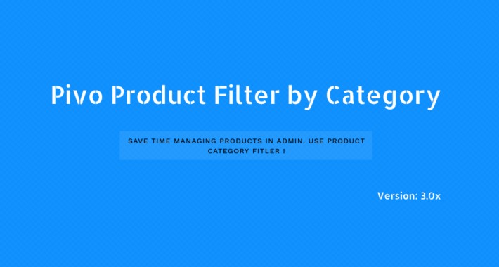 Admin Product Filter by Category In Product List 3.0x