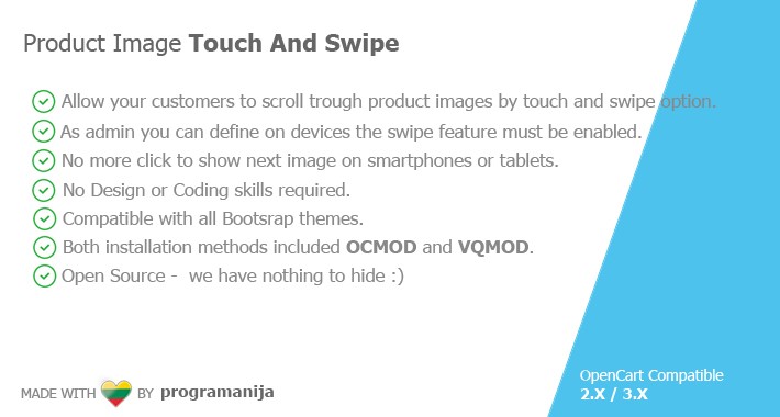 Product Image Touch And Swipe