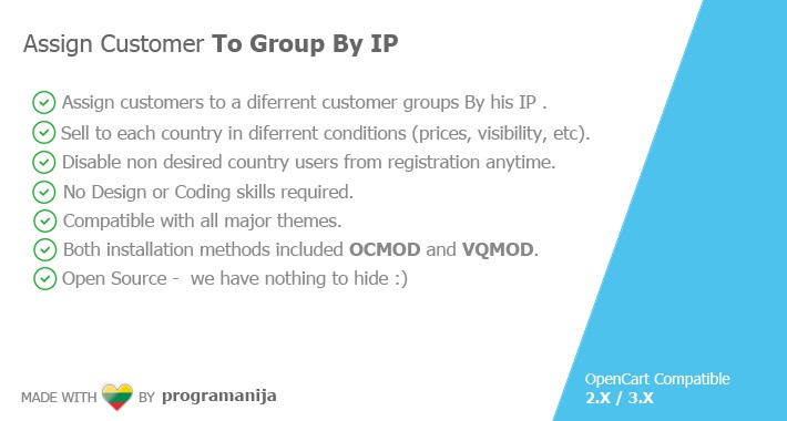 Assign Customer Group By IP / Dsiable Registration By Ip