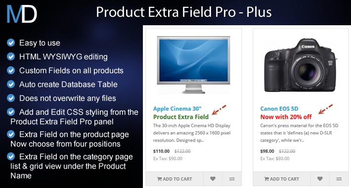 Product Extra Field Pro - Plus