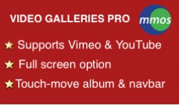 Video Galleries Pro (supports vimeo & youtube)