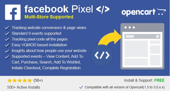 [MultiStore] - Facebook Tracking Pixel and Conversion Extension