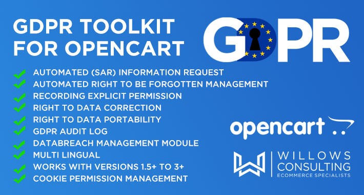 GDPR Toolkit for Opencart