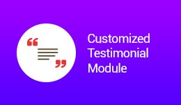 Customized Testimonial Module (VQMOD)