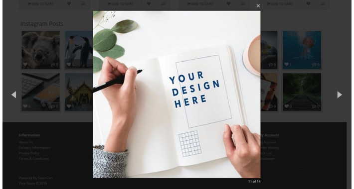 OpenCart Instagram Feed