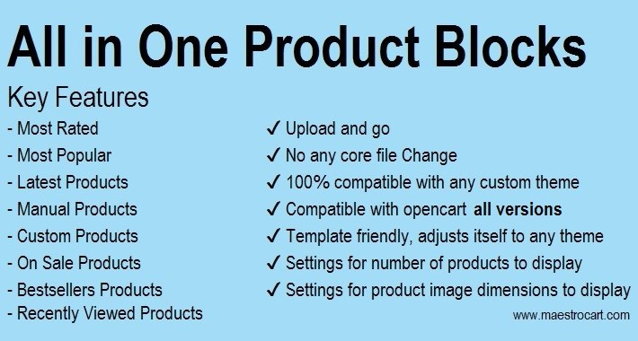 All in One Product Blocks