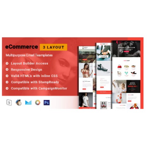 OpenCart Advanced Professional Email Templates HTML Email Template