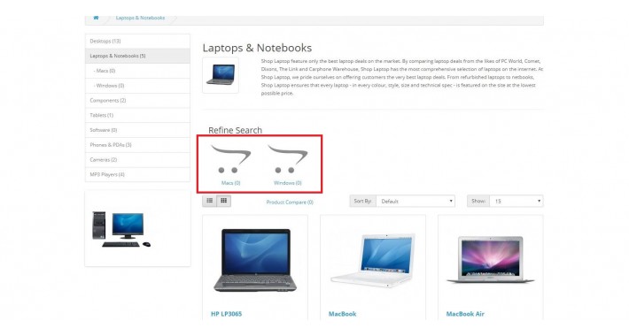 Images on Child Categories (Sub Categories)