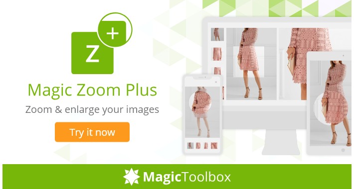 Magic Zoom Plus - zoom & enlarge images + product videos