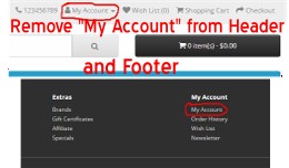 Remove My Account - OpenCart 3.x and 4.x