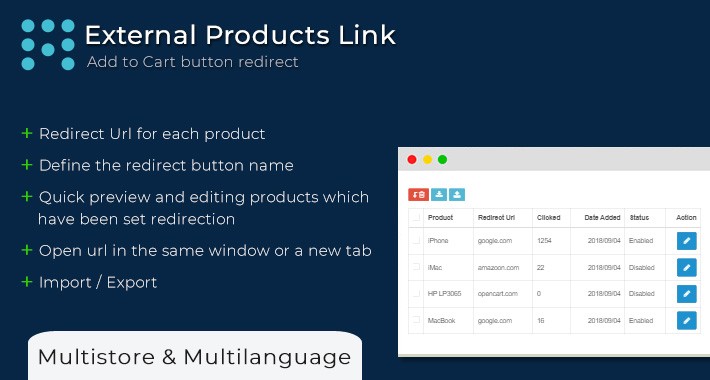 External Products Link | Button Redirect