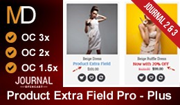 Product Extra Field Pro - Plus - Journal 2 &..