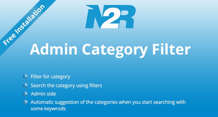 Admin Category Filter