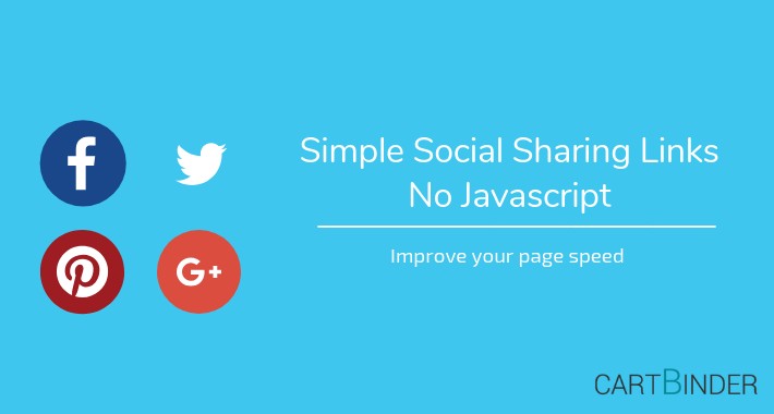 Simple Social Product Sharing: No External Javascript