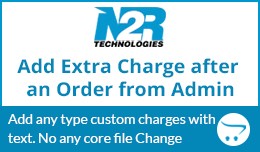 Add Extra Charge after an Order from Admin