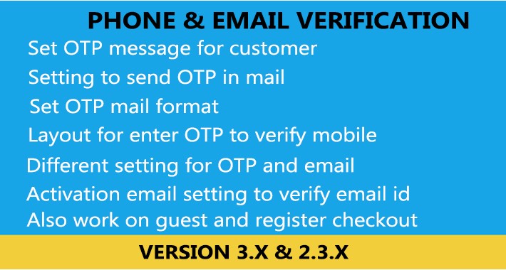 Phone and Email Verification