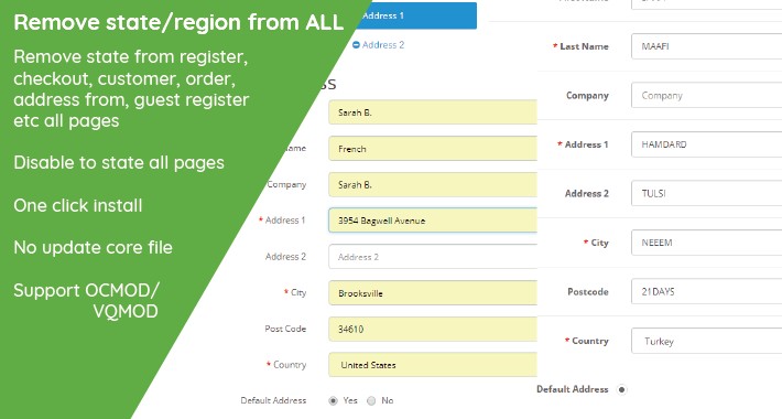 Remove State / Region  Zone From ALL