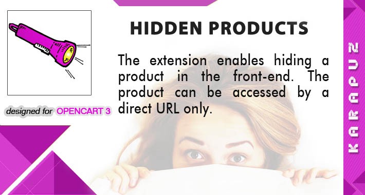 Hidden Products (for Opencart 3)