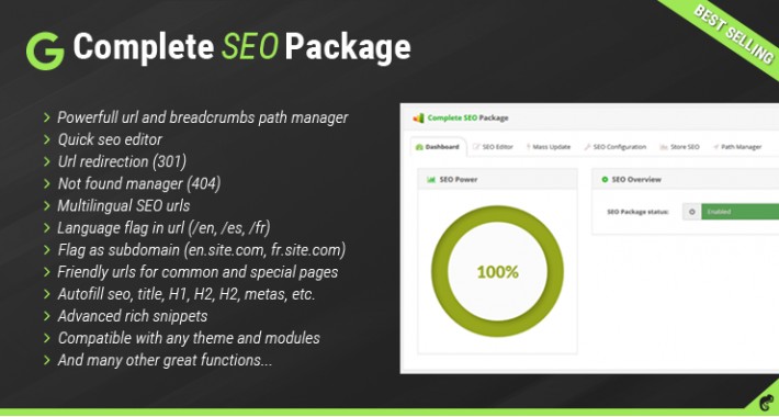 Complete SEO Package - the best seo extension for opencart