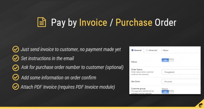 Pay by Invoice / Purchase order