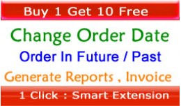 Change Order Date TO Any Future Or Past, Make Cu..