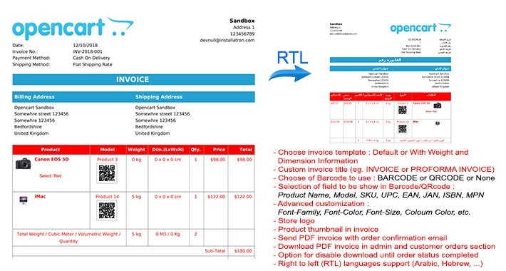 PDF Invoice Plus & Multi Purpose Barcode / QRcode Tool