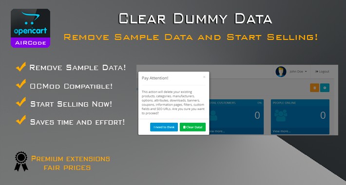 Delete Dummy Data