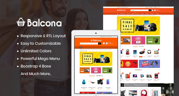 Balcona - The Multipurpose Store Opencart 3 Theme