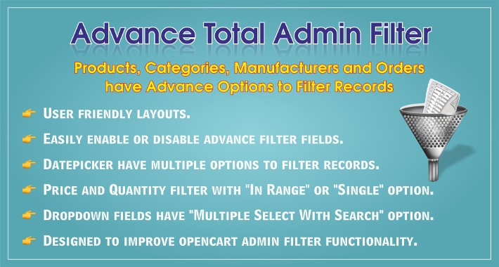 Advance Total Admin Filter