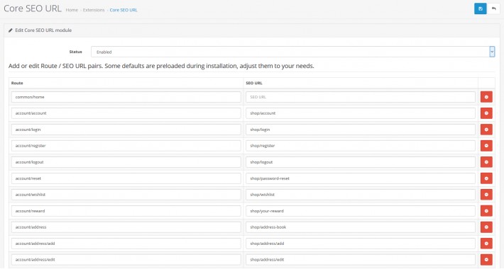 Core SEO URL