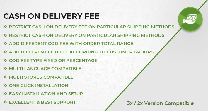 OpenCart - Cash On Delivery Fee