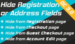 Hide Registration fields - OC3
