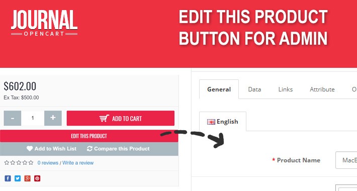 Edit this product button for Journal template.
