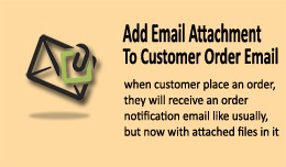Add Attachment Files for Customer Order Email