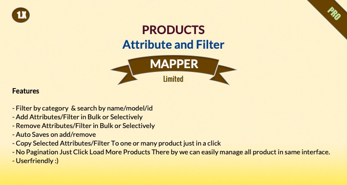 Product Attribute & Filter Bulk Mapper