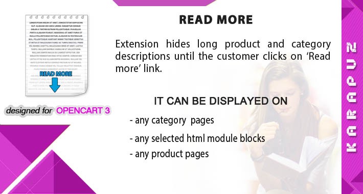 Read More (for Opencart 3)