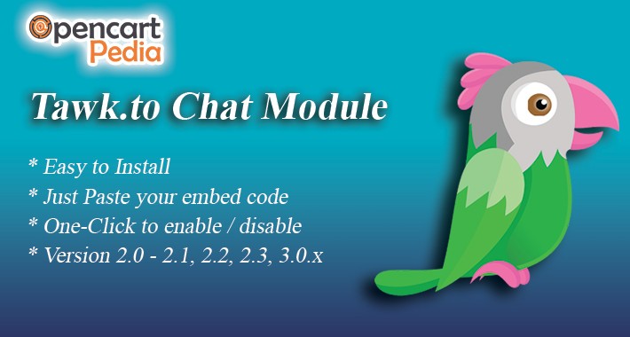 Opencart Tawk.to Chat Module