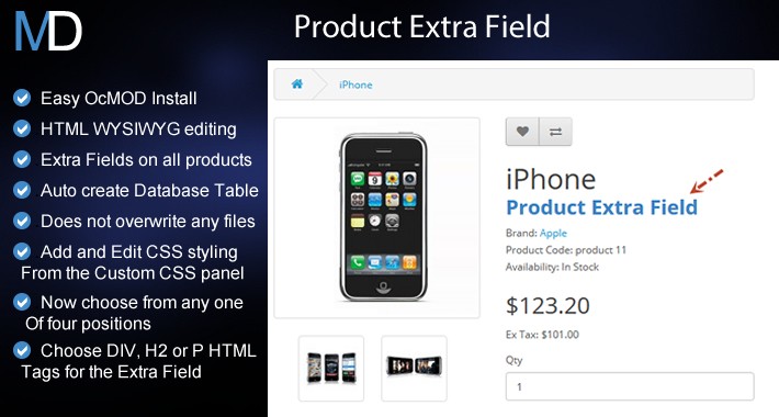 Product Extra Field
