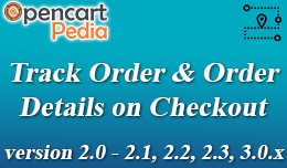 Opencart - Track Order & Order Details on Ch..