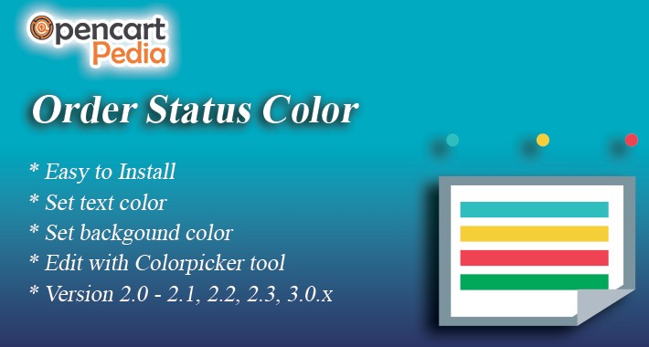 Opencart Order Status Color