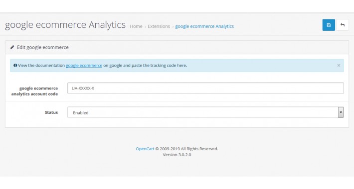 Google Ecommerce Analytics