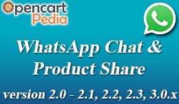 Opencart WhatsApp Chat & Product Share Module