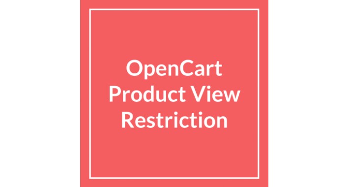 OpenCart Product View Restriction