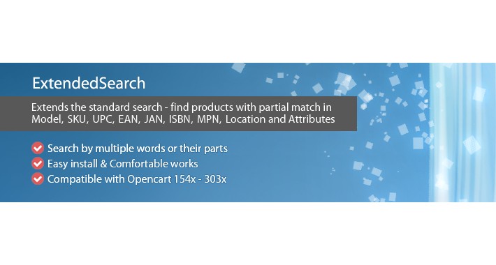 ExtendedSearch - extends the standard search functionality