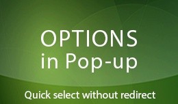 Options in Pop-up