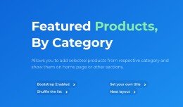 Featured Product By Category Module