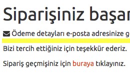 Havale/Eft İçin Ödeme Bekliyor Mesajı Ekleme