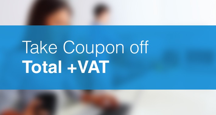 Take Coupon off Total+VAT
